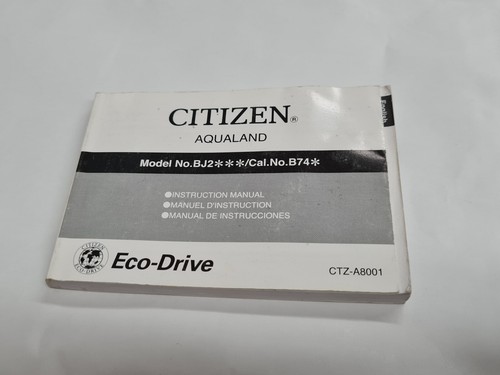 Citizen aqualand instruction - aqualand,