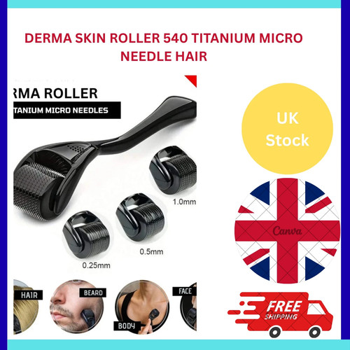Derma skin roller 540 titanium - derma,