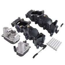 2x Intake Manifold + Actuator for Audi VW Phaeton Touareg 2.7 3.0 T 059129711BQ