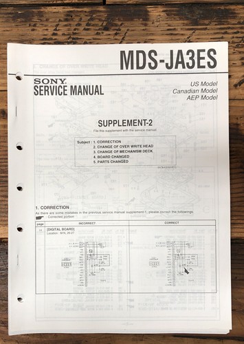 Sony mds ja3es minidisc - md,