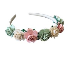 Rose Pink, sage Green & Ivory