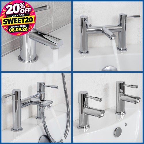 Modern chrome bathroom sink - bathroom,