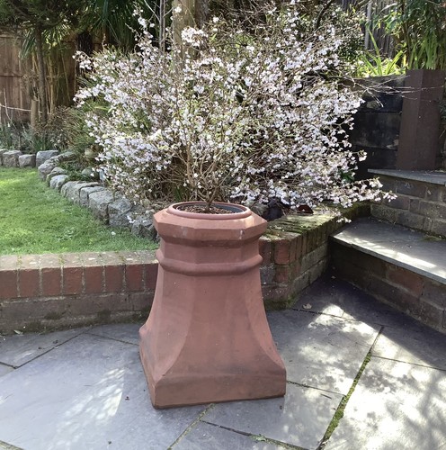 Pair terracotta chimney - pair, of