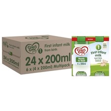 24 x 200ml Cow & Gate 1 First Infant Milk Suitable From Birth