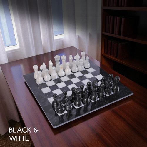 Luxury black onyx white - black,