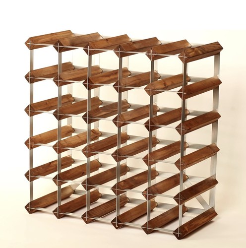 Vintage wooden wine - wine, rack