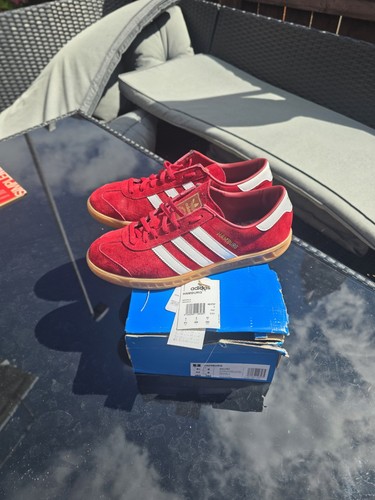 Adidas hamburg size red - 8, n
