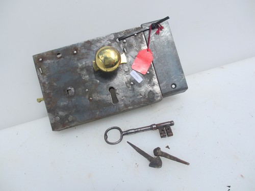 Victorian iron door - victorian, lock