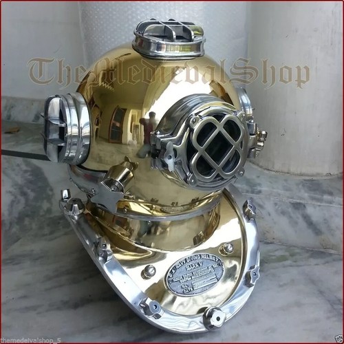 Antique brass scuba deep - antique,