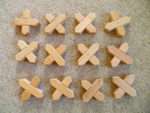 Bauspiel natural wooden blocks - natural,