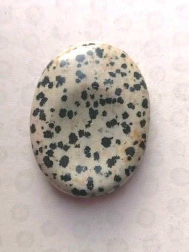 Dalmatian jasper worry - dalmatian, stone