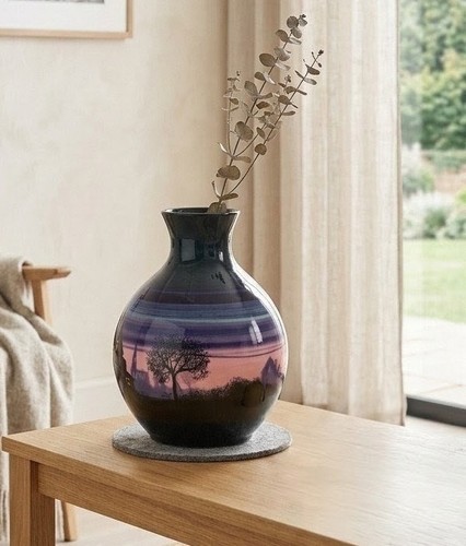 Coalport museum ceramic vase - museum,