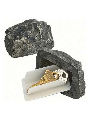 Stone key safe box rock - stone, hide