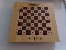 🎲 Wooden Travel Chess Set By Pintoy Vintage Complete