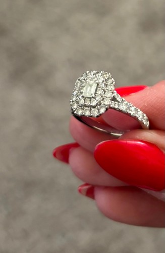 Platinum engagement ring 0ct - ring, 1.0ct