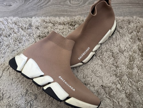 Beige balenciaga sock trainer - beige,