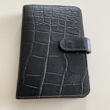 Mulberry Pocket Book Organiser In Dark Brown Nile Leather Very Good Condition 
