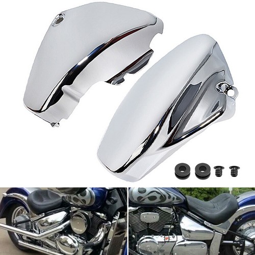 Chrome side battery fairing - side,