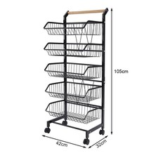 5 Tier Kitchen Trolley Cart
