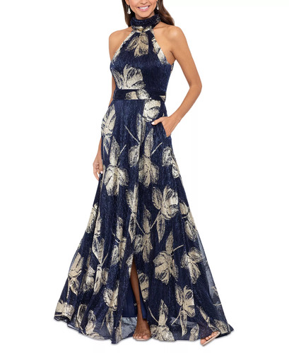 Betsy adam metallic gown - betsy,