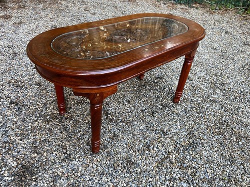 Vintage carved cherry wood