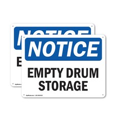 (2 Pack) Empty Drum Storage
