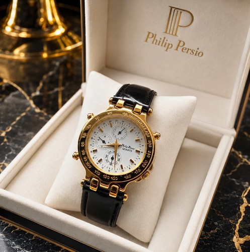 Philip persio gold tone quartz - philip,