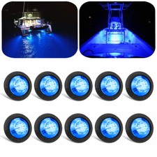 10 X Blue Round Marine Boat