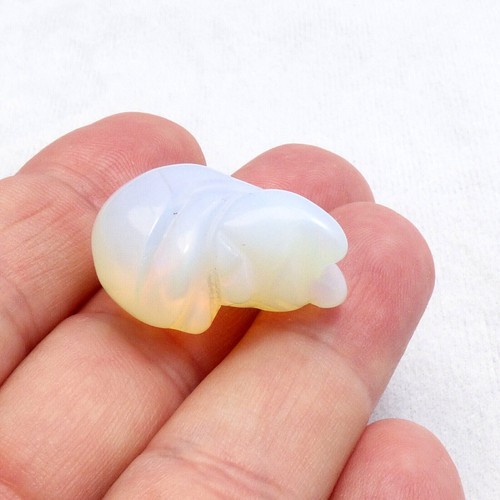 Gemstone cat hand carved - gemstone,