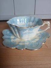 Antique The Foley China, Pre Shelley 1897 Tea Cup and Saucer Pattern "Fern" 4980