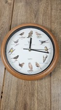 Bird Clock With Sounds Singing