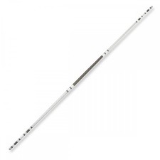 Chrome Competition Light Weight Silver/Black Lotus Wood Bo Staff 72" 6ft Sticks