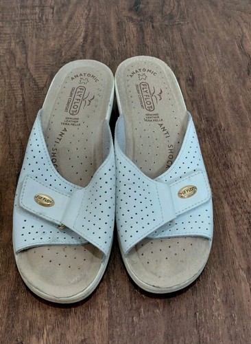 Fly flot leather - leather, sandal