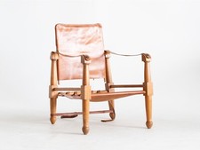 1940s Leather Safari Chair