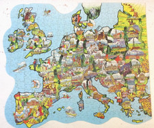 VINTAGE WADDINGTONS JIGMAP -