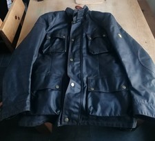 Belstaff Mens North Circular Road Wax Armoured Motorcycle Jacket with Liner