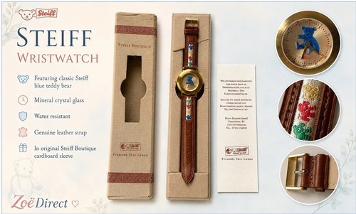 Steiff teddy bear watch - ,