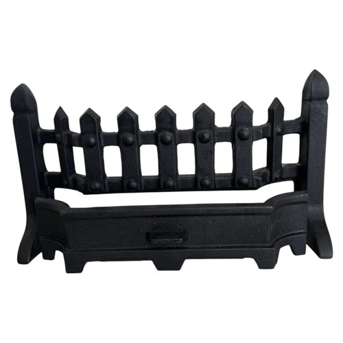Black cast iron fire - iron, front