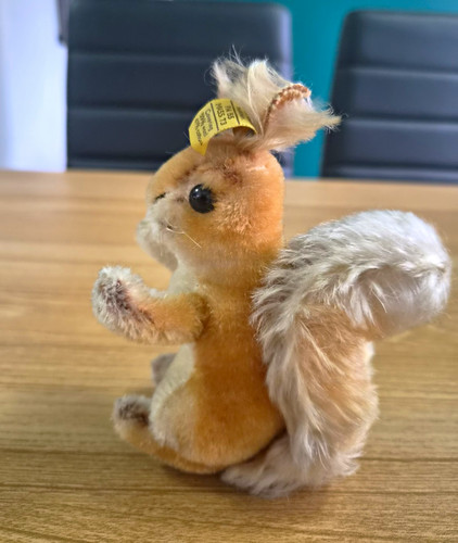 Vintage steiff squirrel possy - steiff,