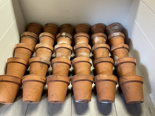 Vintage terracotta pot roughly - vintage,
