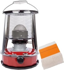 Portable Wick Paraffin Heater 2.6 kW Kerosene Indoor Outdoor Camping 4.6L PEREL
