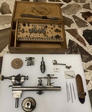 VINTAGE Leinen Reform Watch Maker Lathe Made In Germany Including It’s Box Parts