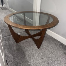 G Plan Astro Coffee Table Vintage Solid Teak and Glass