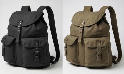 Canvas bag army vintage style - vintage,