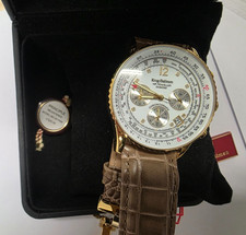 Krug-Baumen Mens Air Traveller Diamond Watch RRP £339. New and Boxed.