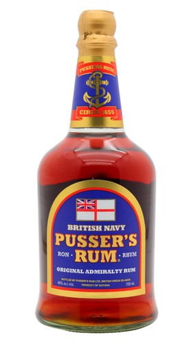 Pusser blue label rum 70cl - pusser's,