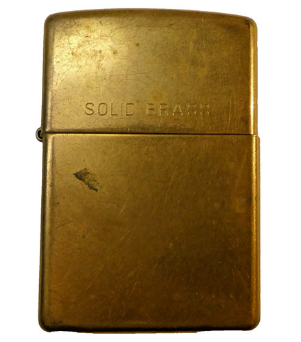 Vintage zippo solid brass - vintage,