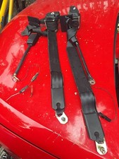 Saab 900 Classic Pair 3dr Hatch Back Front Seat Belt & Stalks 1990