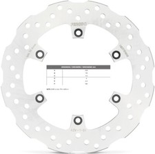 Rear Brake Disc Ferodo KTM EXC 300 E 2001 2002 2003 2004 2005 2006 2007
