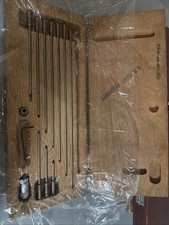 MILITARY US GOVT PROPERTY Solid-Rod Inside Micrometer Set 2" to 12" in wood case